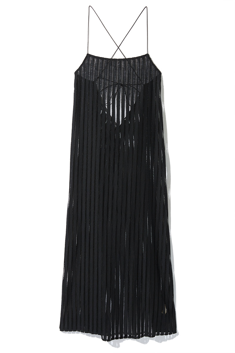 Stripe Sheer Dress 詳細画像 Black 1