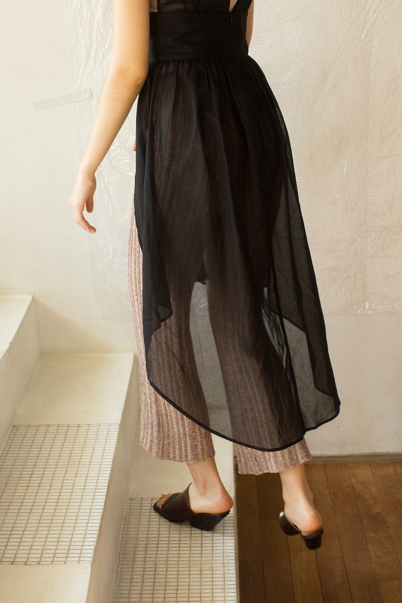 Organdy Dress 詳細画像 Black 3