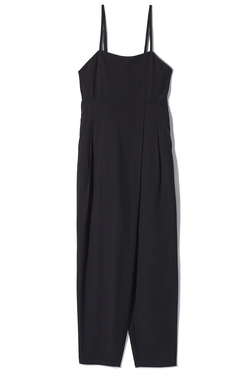 Belted Linen Jumpsuits 詳細画像 Black 3