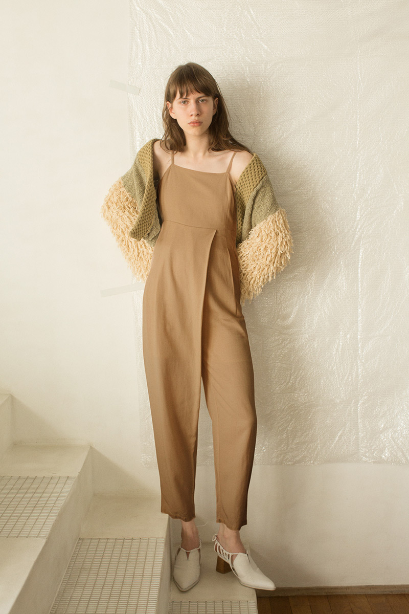 Belted Linen Jumpsuits 詳細画像 Beige 2