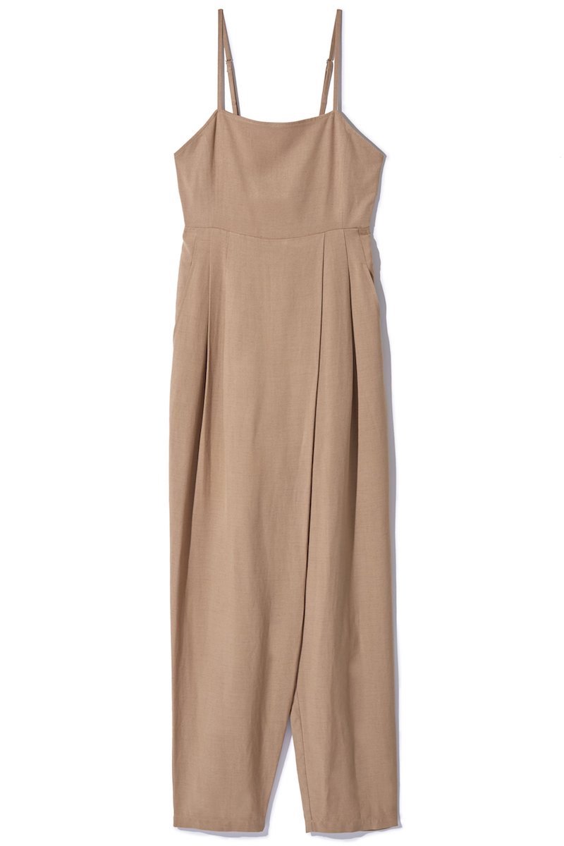 Belted Linen Jumpsuits 詳細画像 Beige 3
