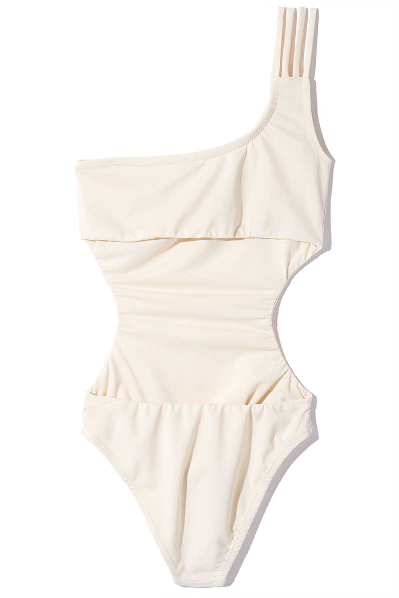 Cutting Asymmetric Swim Wear 詳細画像 White 2