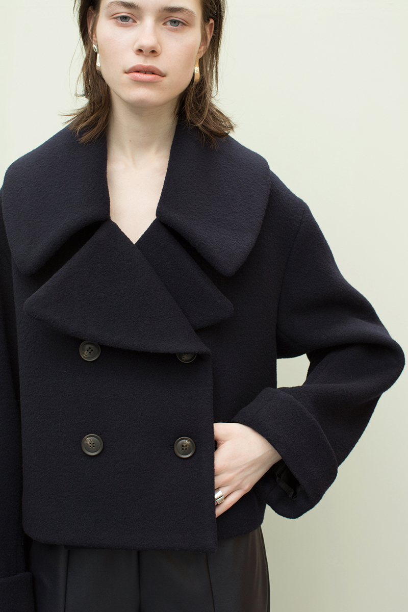 Short Double Coat 詳細画像 Navy 1