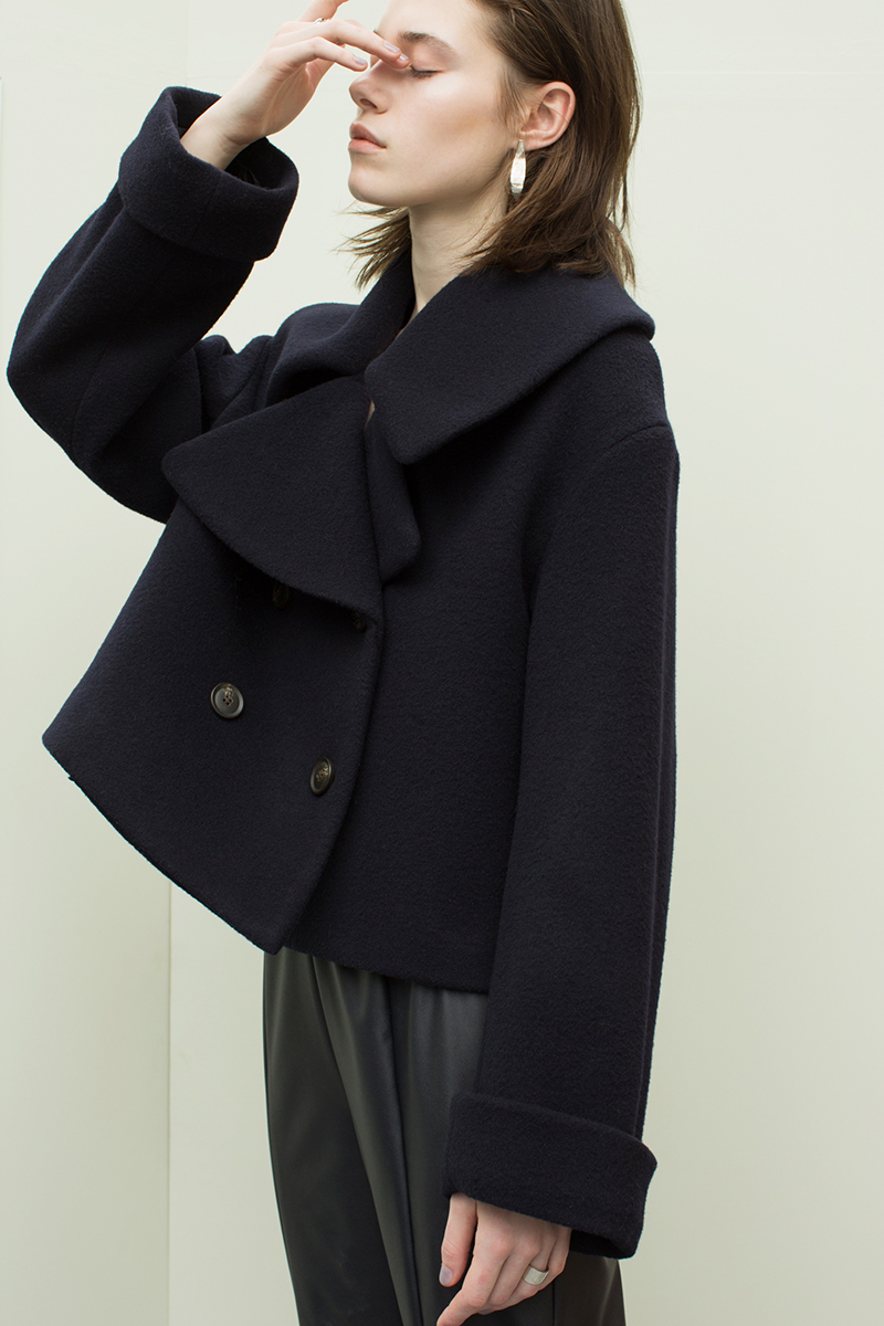 Short Double Coat 詳細画像 Navy 2