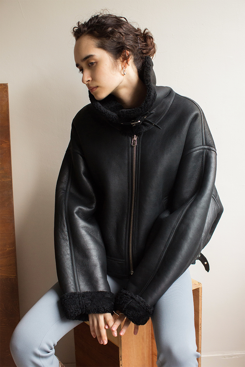 B-3 Mouton Jacket 詳細画像 Black 4