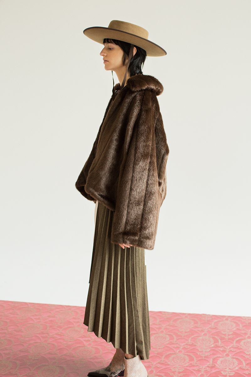 Faux Fur Jacket 詳細画像 Brown 1
