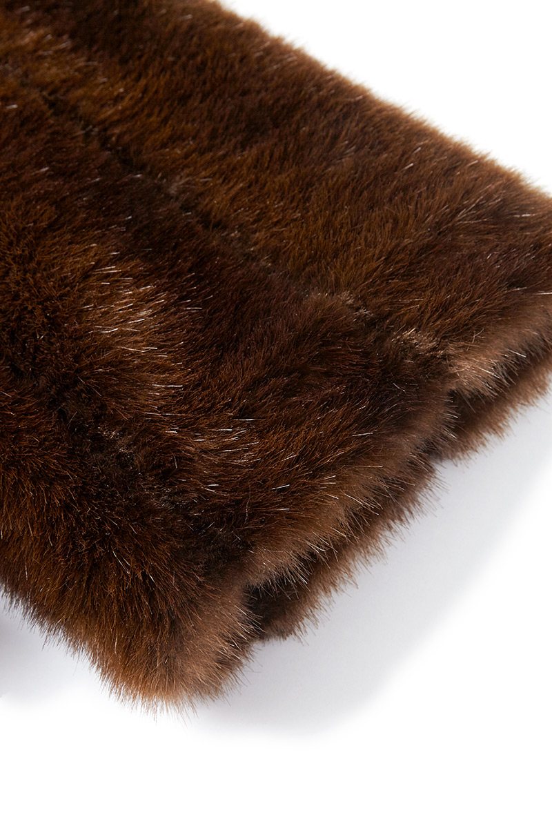 Faux Fur Jacket 詳細画像 Brown 5