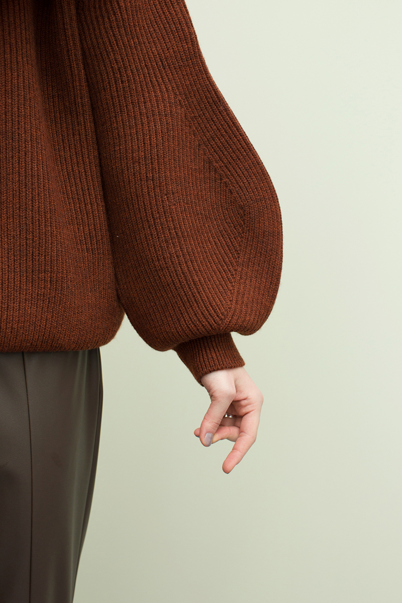 Twist Knit 詳細画像 Brown 2