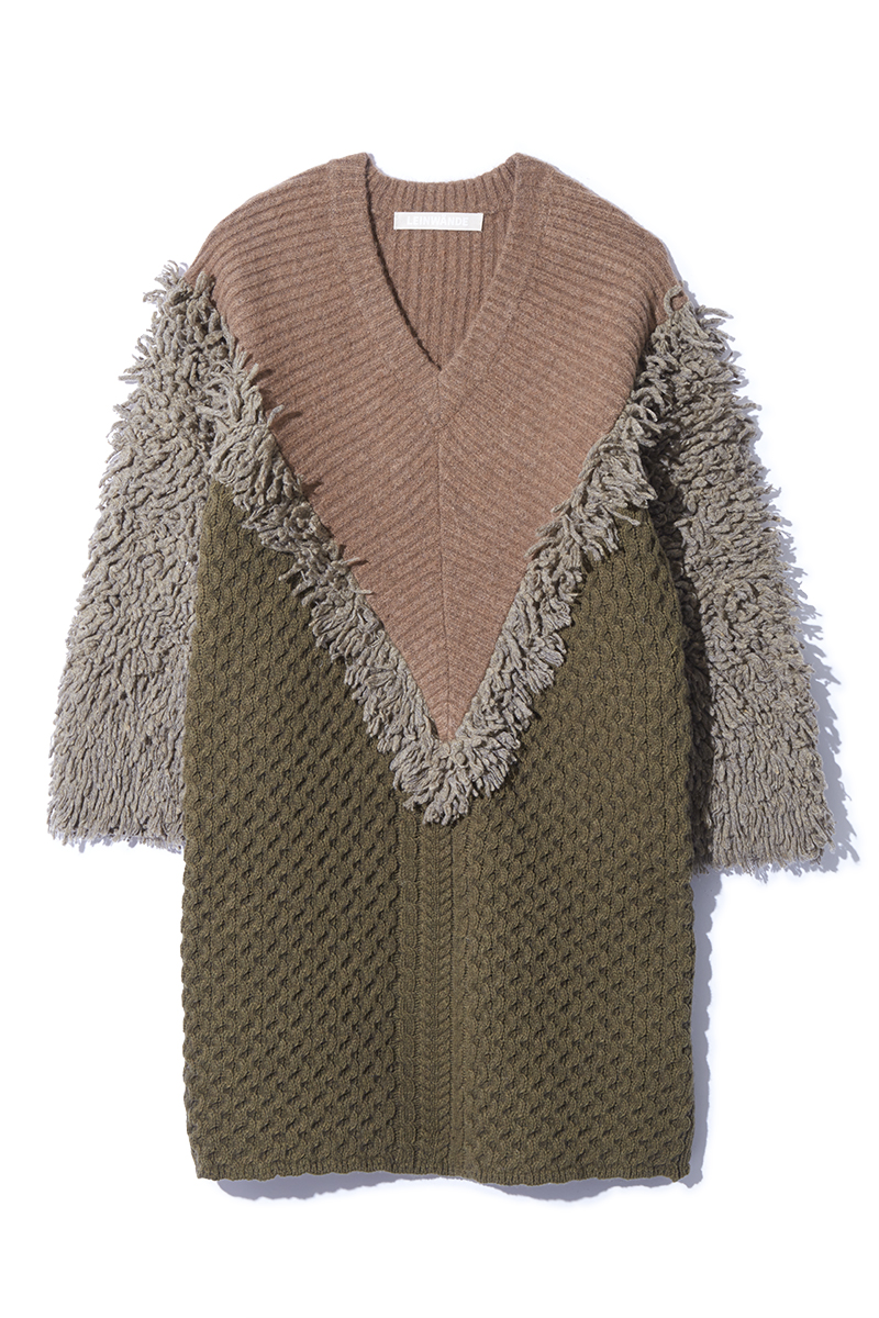 Loop V Knitted Dress