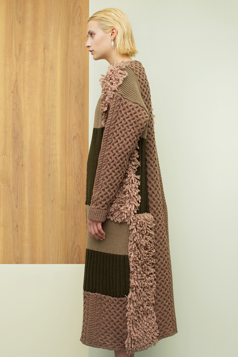 Loop Knitted Coat 詳細画像 Khaki 1