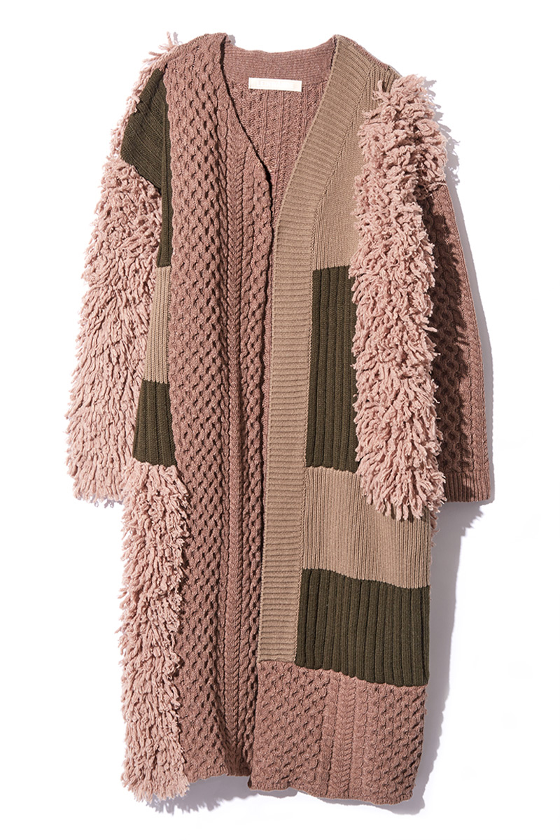 Loop Knitted Coat