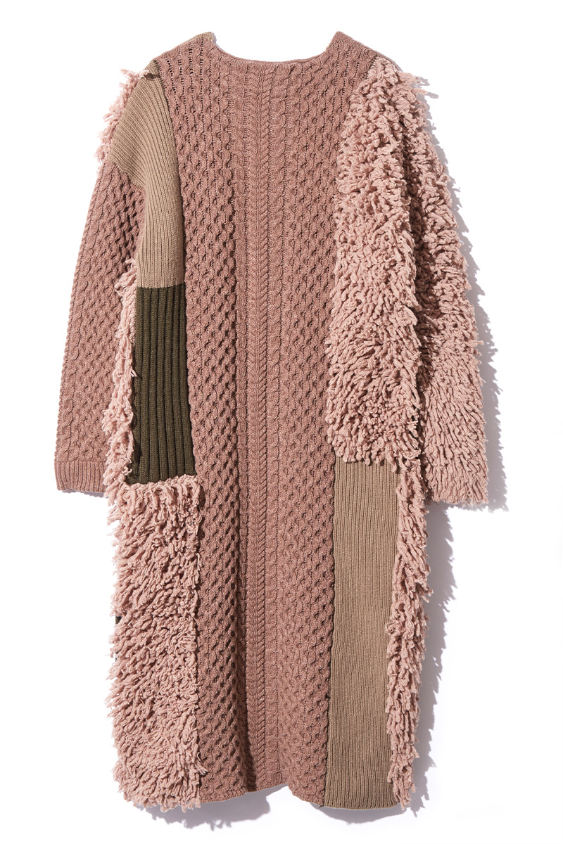Loop Knitted Coat 詳細画像 Khaki 2