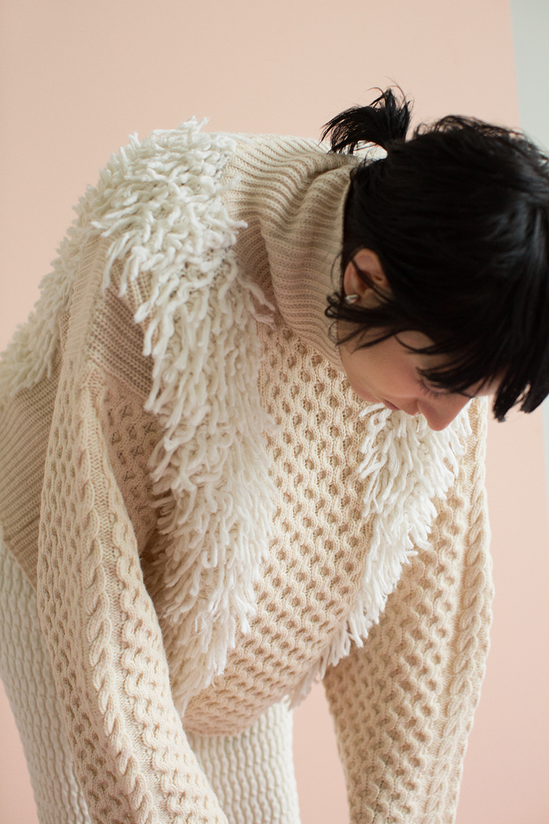 Loop Turtle Knit 詳細画像 White 3
