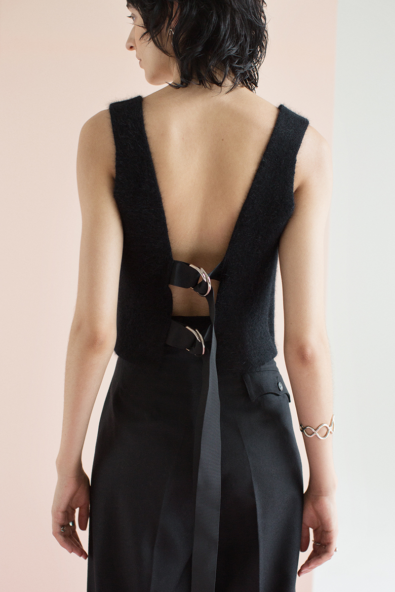 Angola Belted Top 詳細画像 Black 1