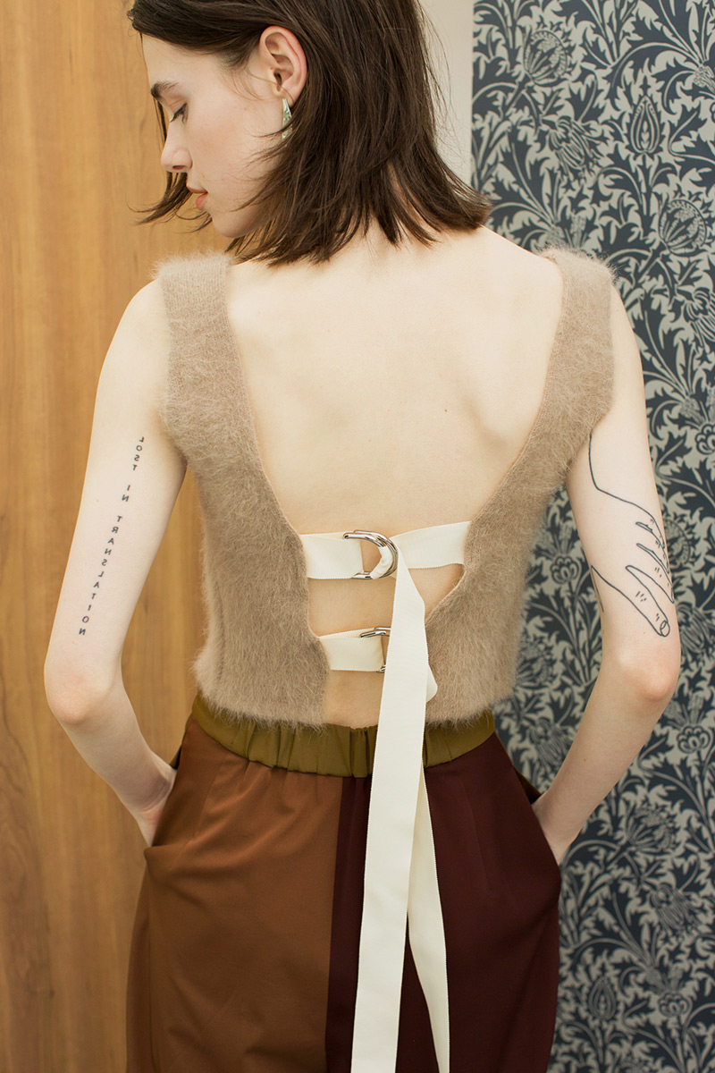 Angola Belted Top 詳細画像 Beige 1