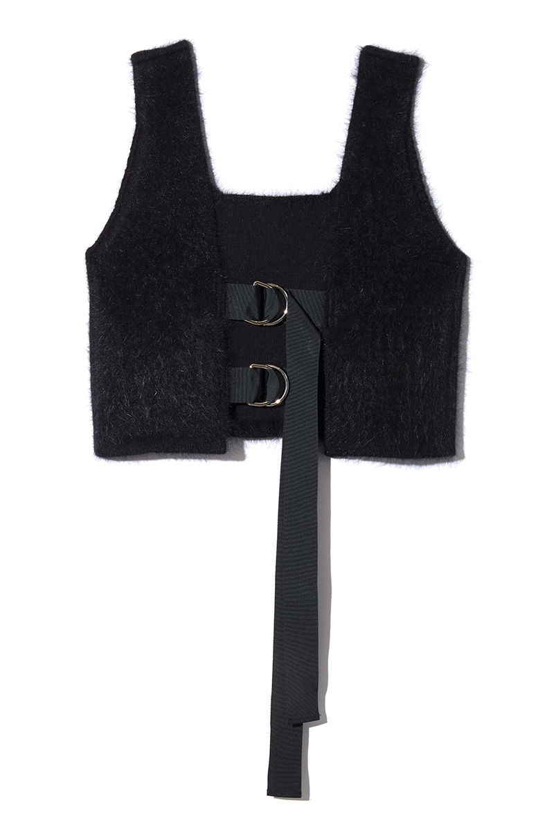 Angola Belted Top 詳細画像 Black 2