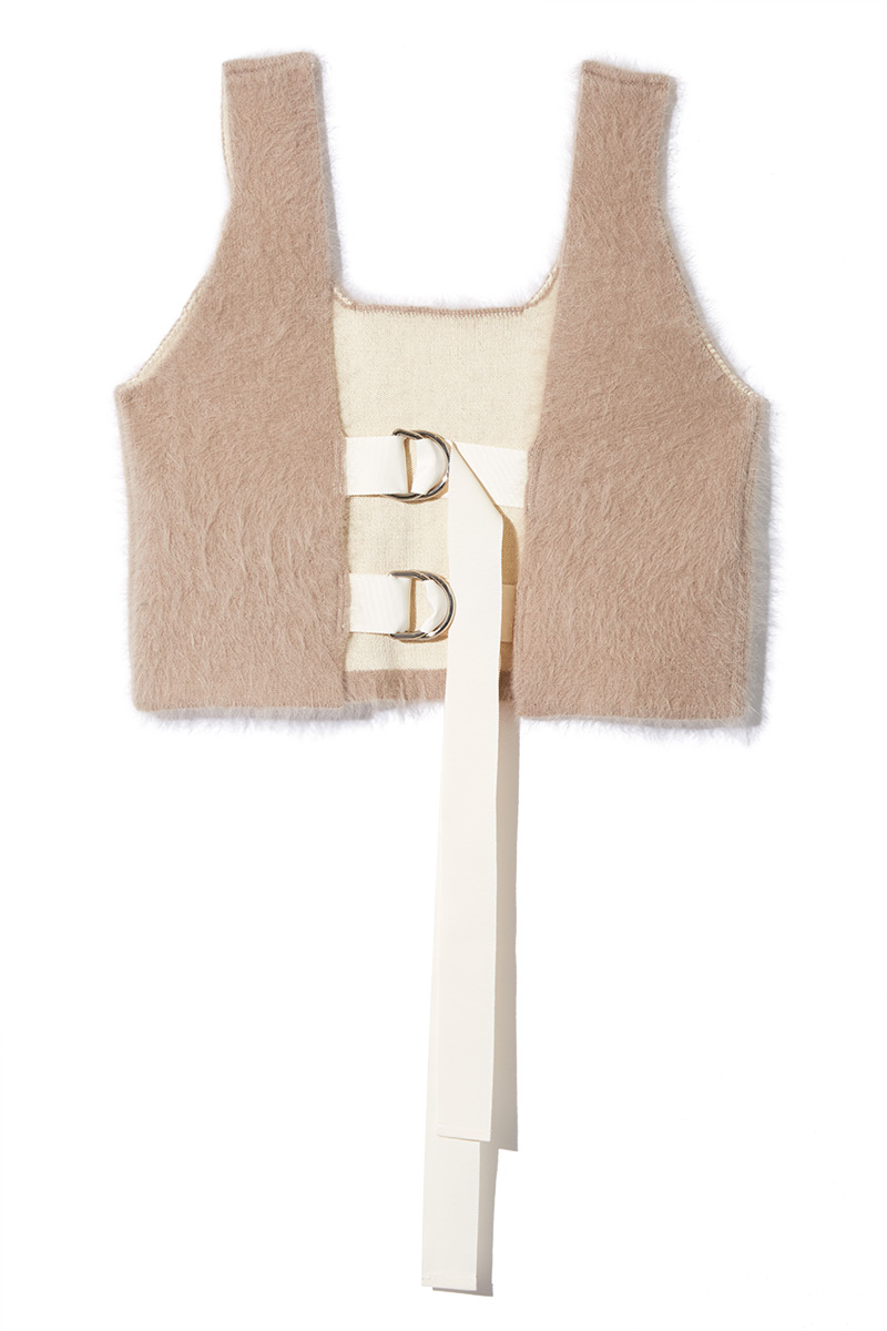 Angola Belted Top 詳細画像 Beige 2