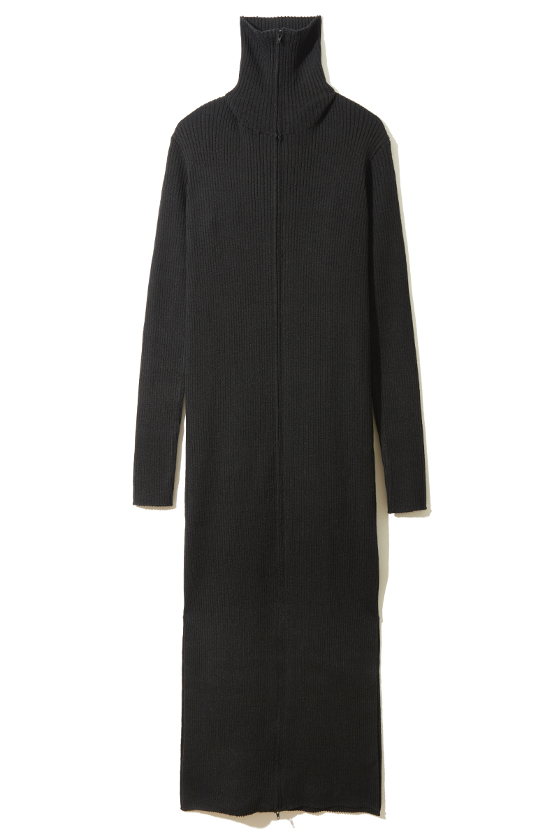 Zip Up Knitted Dress
