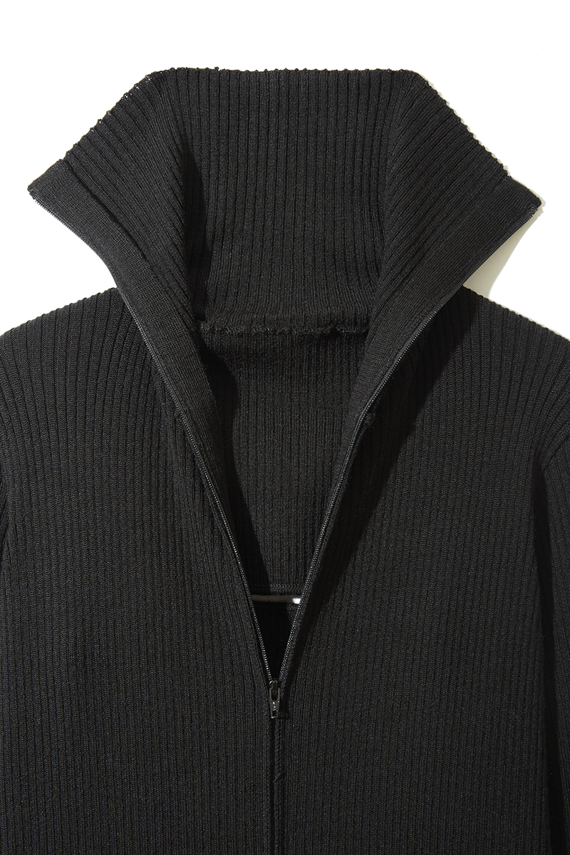 Zip Up Knitted Dress 詳細画像 Black 4