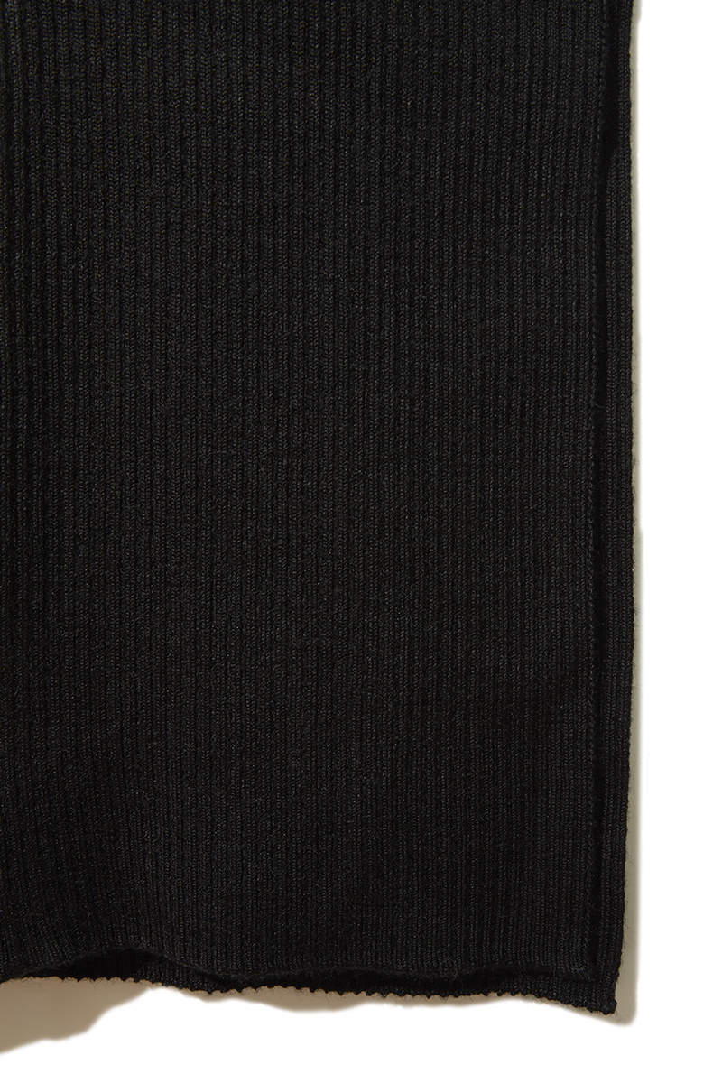 Zip Up Knitted Dress 詳細画像 Black 5