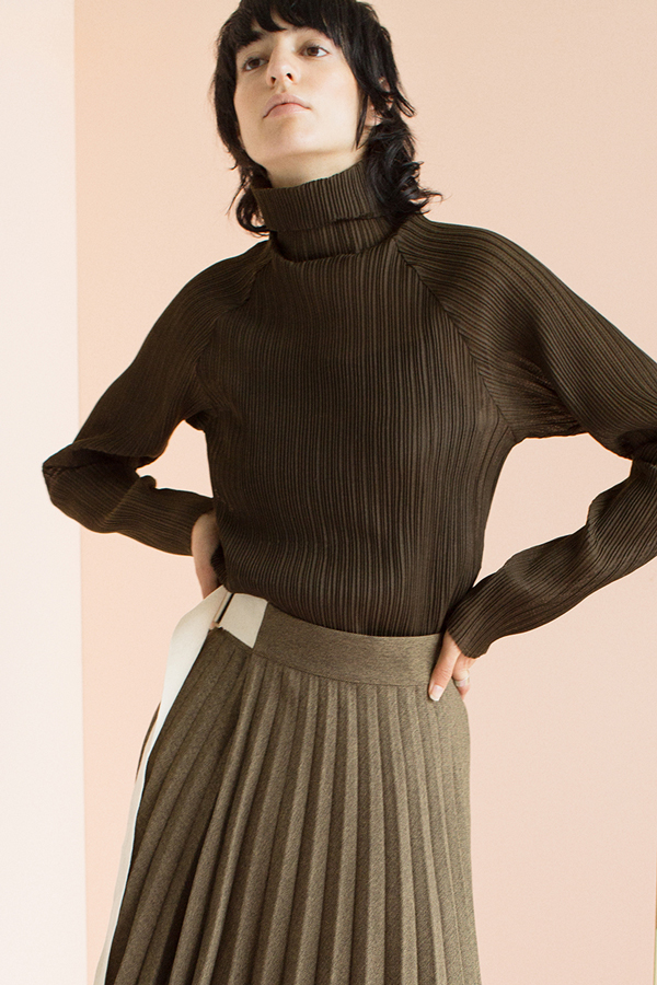 Pleats Jersey Top