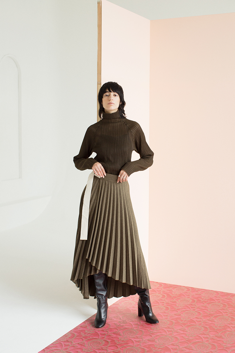 Pleats Wrapped Skirt 詳細画像 Mix 1