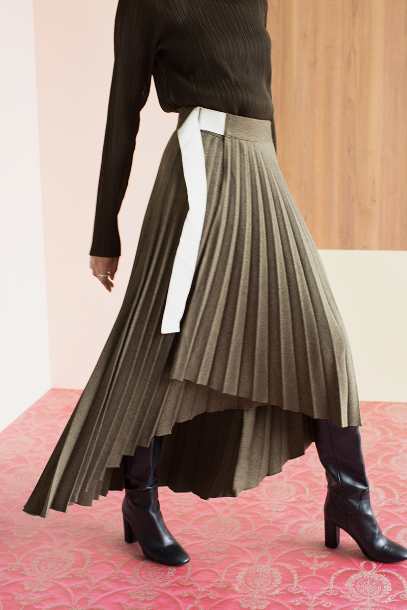 Pleats Wrapped Skirt 詳細画像 Mix 2