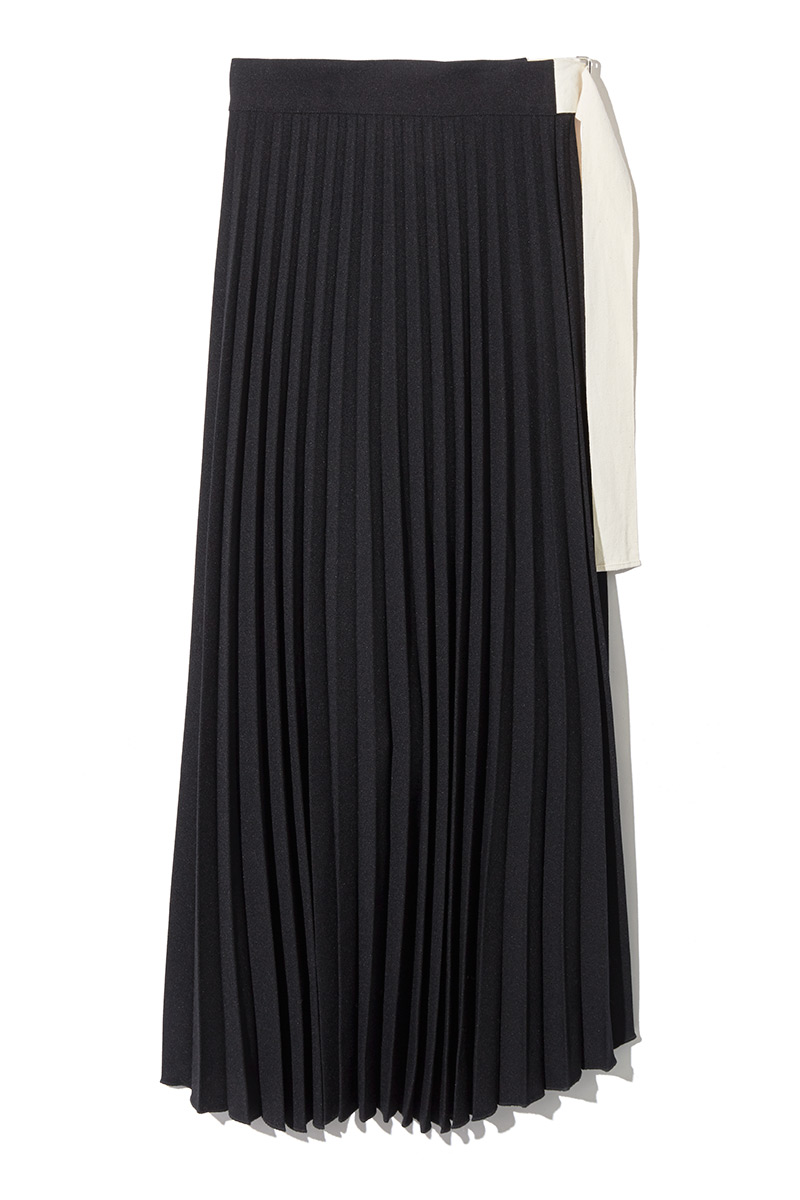 Pleats Wrapped Skirt 詳細画像 Black 2
