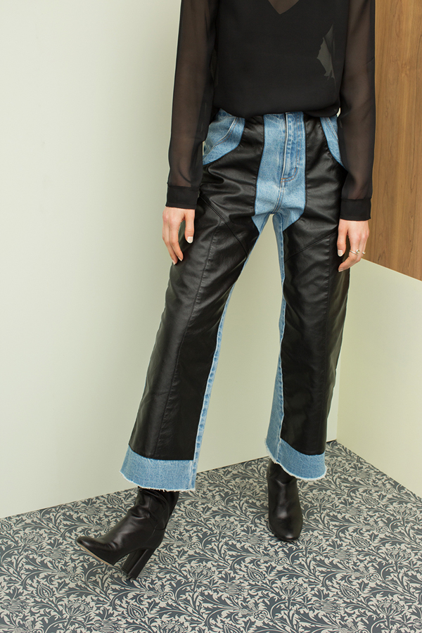 Leather Chaps Denim