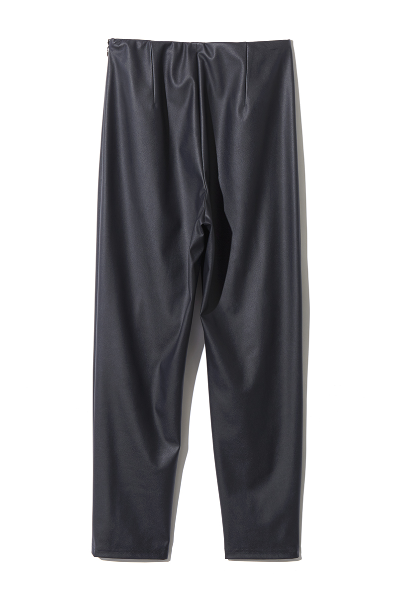 Synthetic Leather Trousers 詳細画像 Navy 2