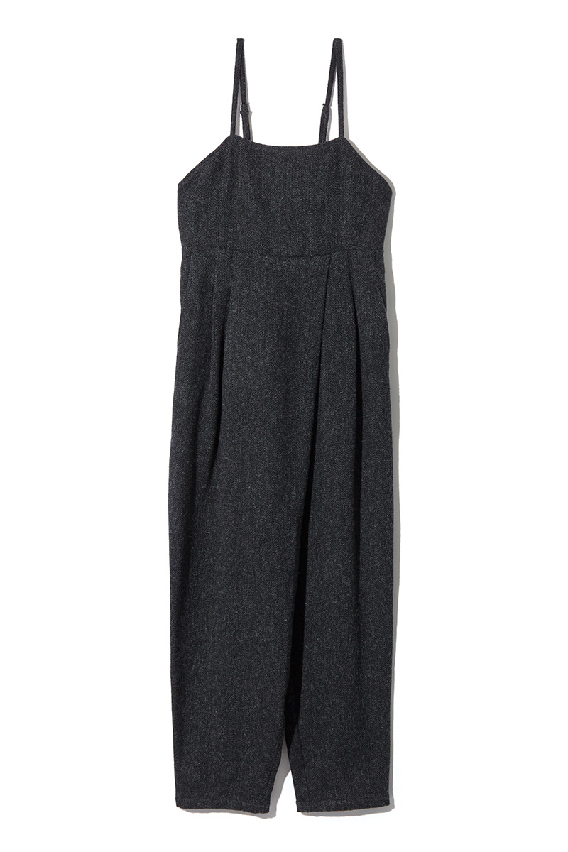 Tweed Belted Jumpsuits 詳細画像 Black 1