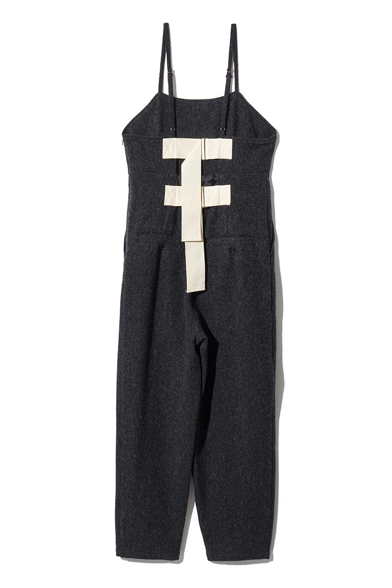 Tweed Belted Jumpsuits 詳細画像 Black 2