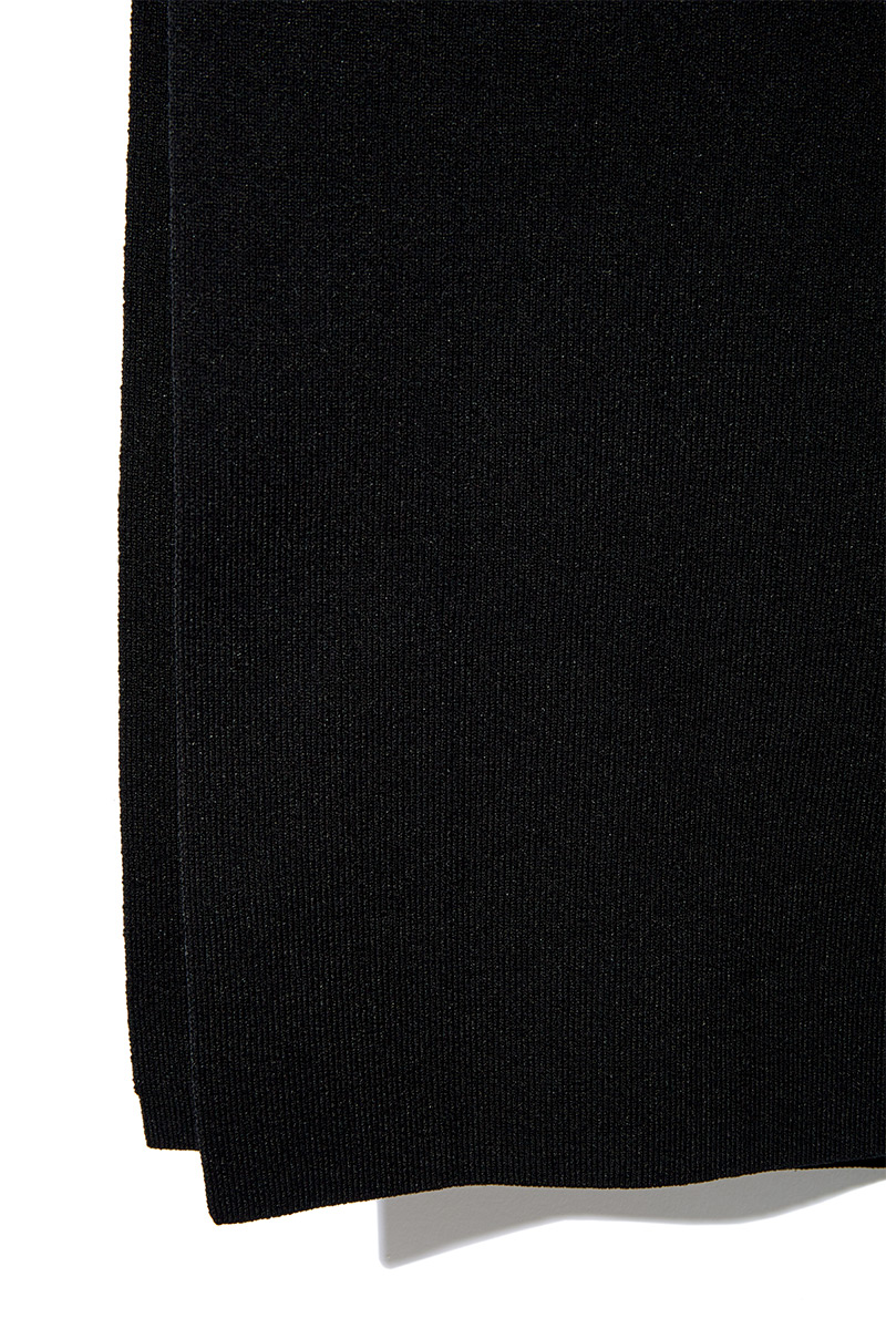 Belted Knit Long Dress 詳細画像 Black 5