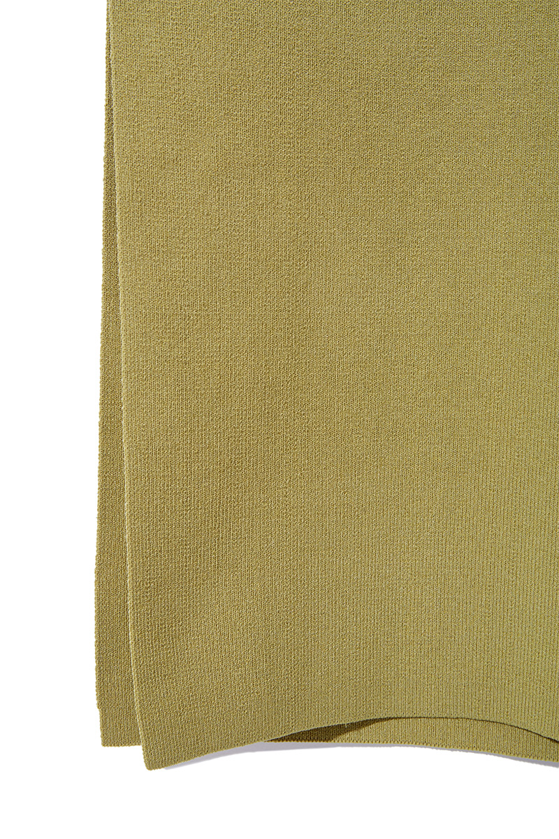 Belted Knit Long Dress 詳細画像 Yellow 5