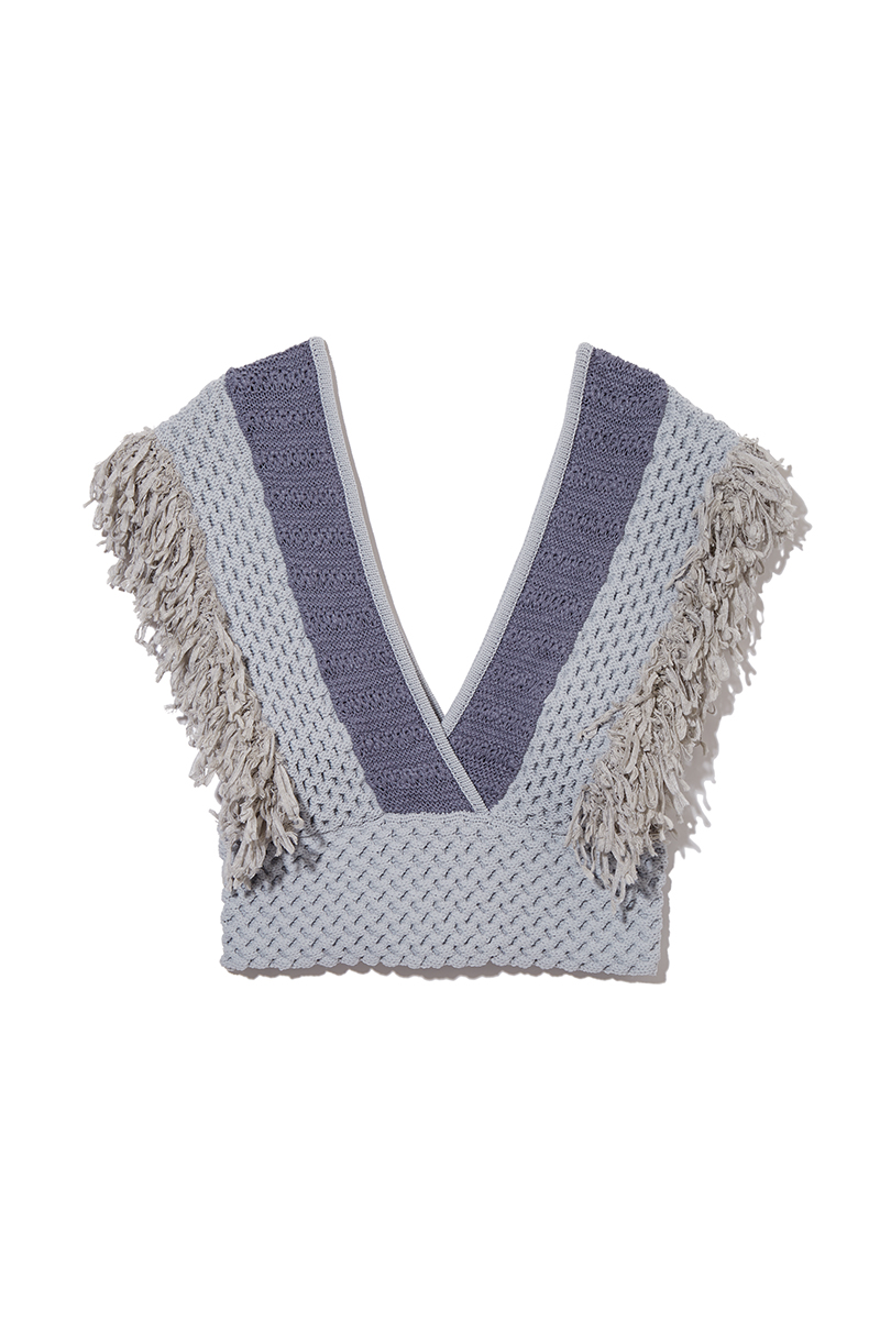 Patchwork Fringe Top