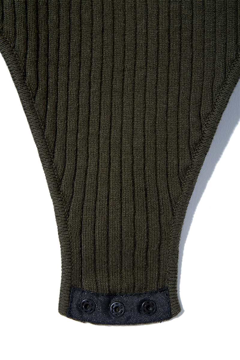 Mix Rib Stitch Body Suits 詳細画像 Khaki 4