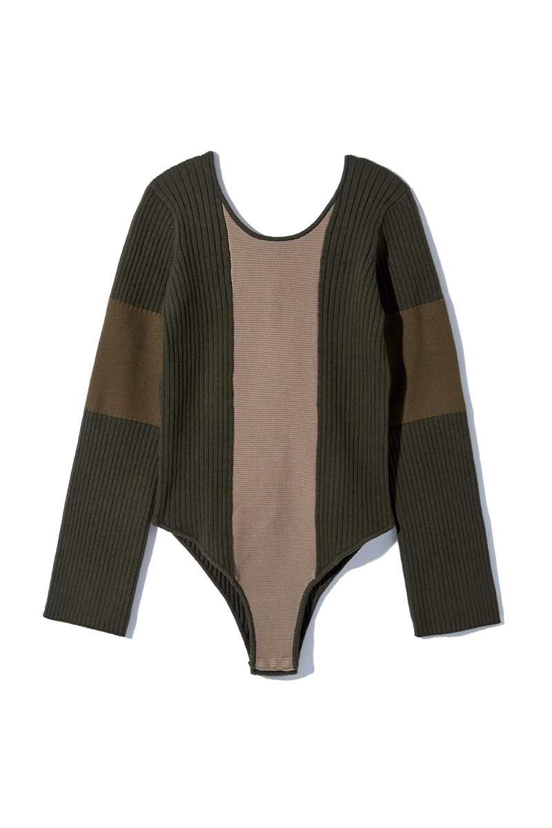 Mix Rib Stitch Body Suits