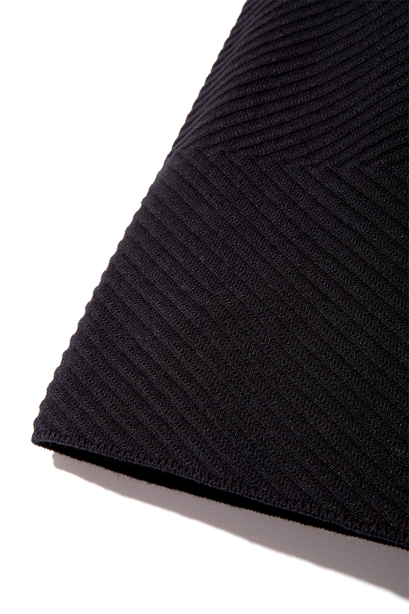 Mix Rib Stitch Trousers 詳細画像 Black 5