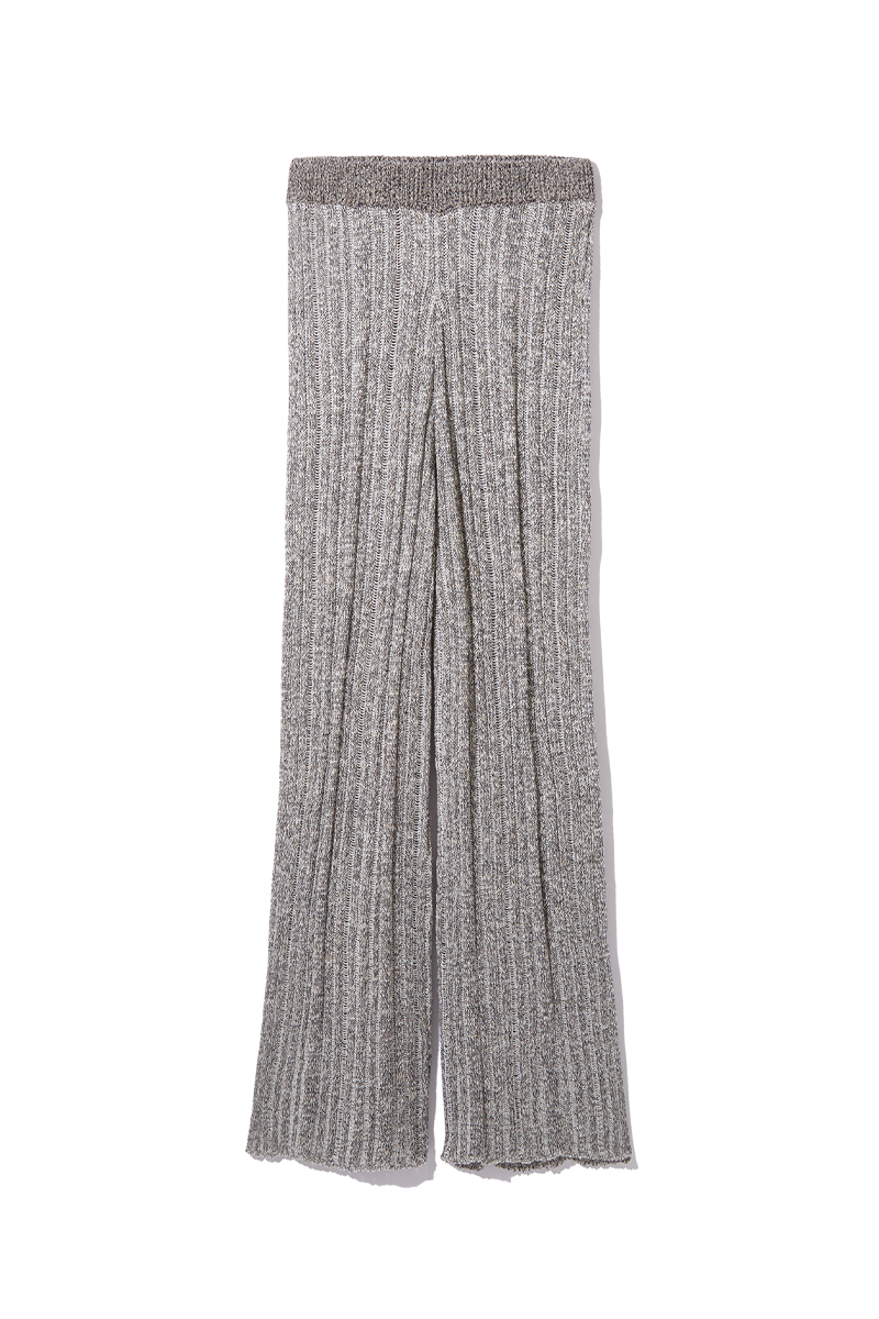 Sheer Stripe Knit Trousers 詳細画像 Black 3