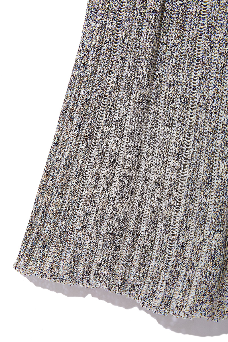 Sheer Stripe Knit Trousers 詳細画像 Black 5