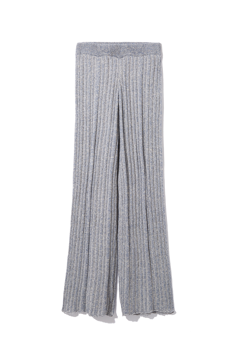 Sheer Stripe Knit Trousers