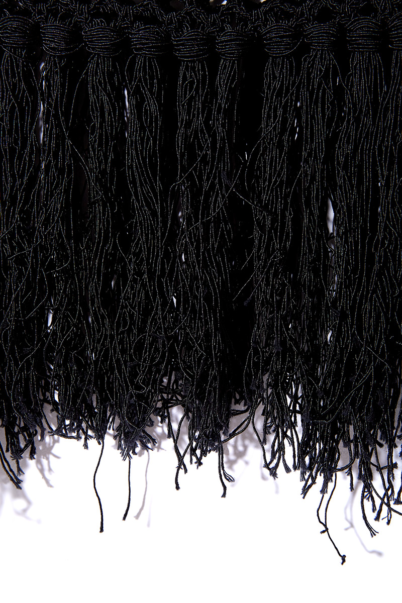 Coil Fringe Knit Top 詳細画像 Black 5