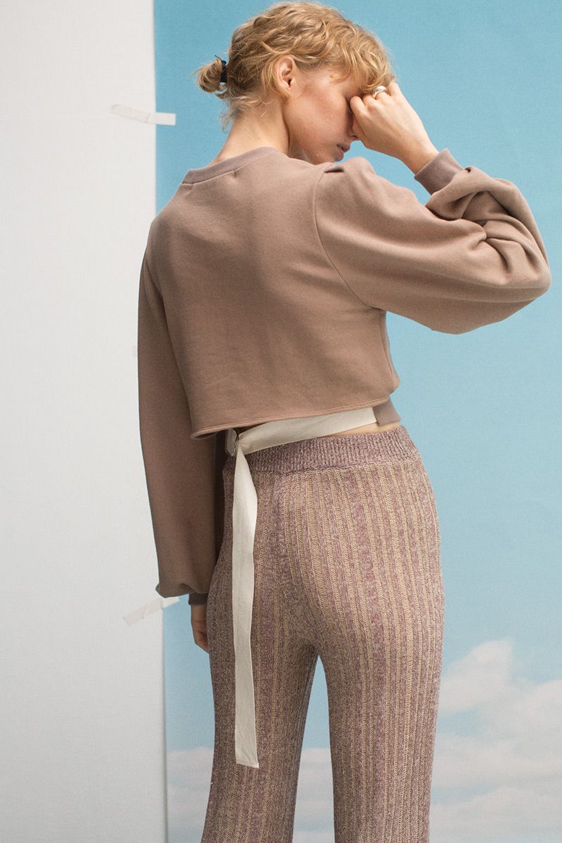 Beltted Sweat Top 詳細画像 Beige 1