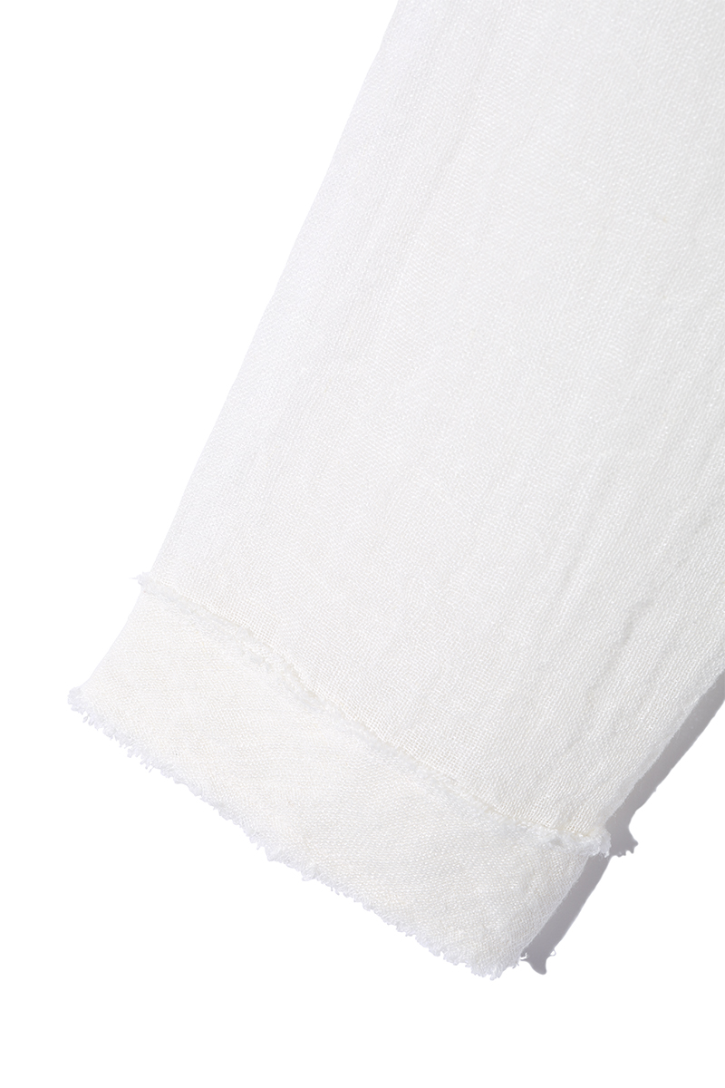 Sheer Linen Top 詳細画像 White 4