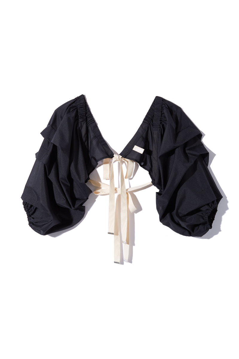 Belted Sleeve Shirts 詳細画像 Black 3