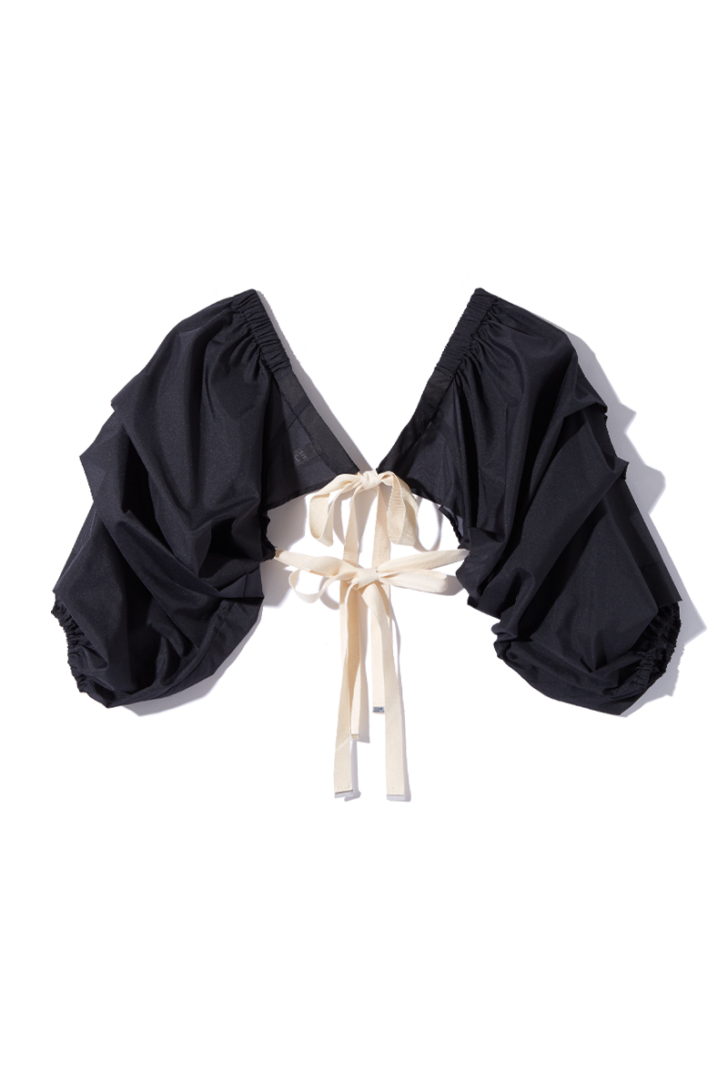 Belted Sleeve Shirts 詳細画像 Black 4