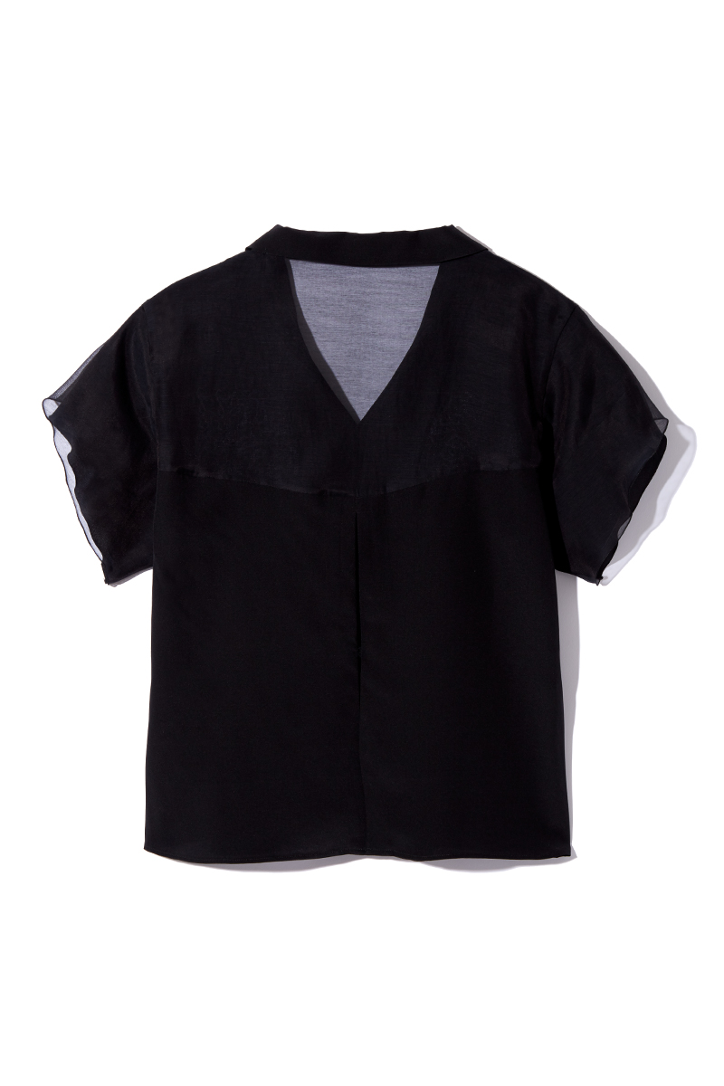 Floral Embroidery Aloha Shirts 詳細画像 Black 4
