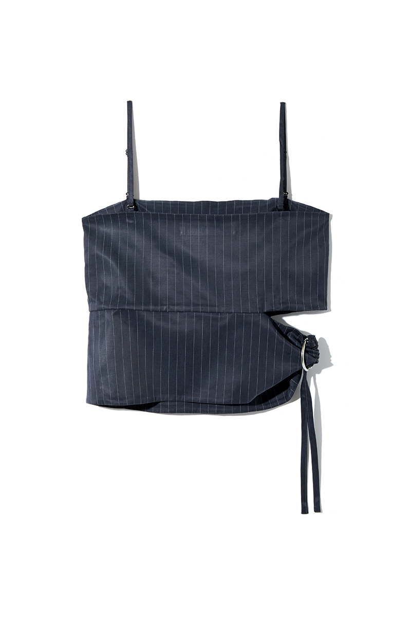 Side Slashed Cami 詳細画像 Navy 2