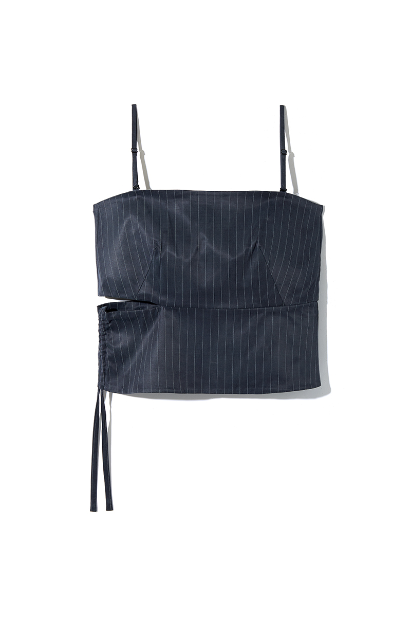 Side Slashed Cami 詳細画像 Navy 3