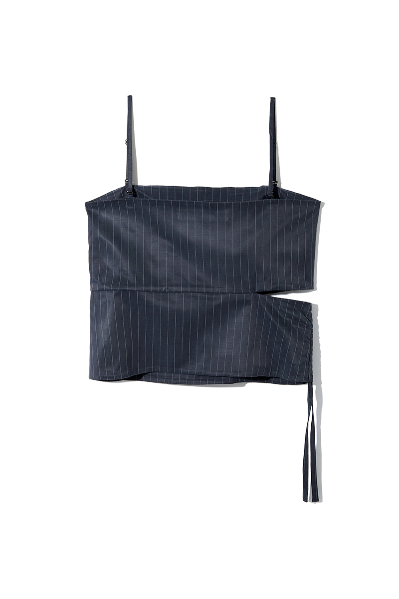 Side Slashed Cami 詳細画像 Navy 4
